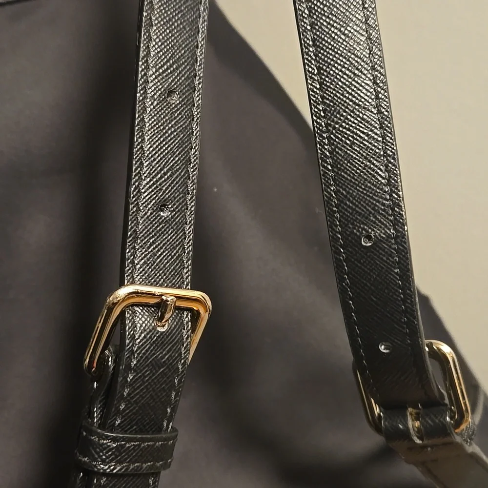 Kate Spade Black Backpack with Gold Accents - Picture 10 of 14